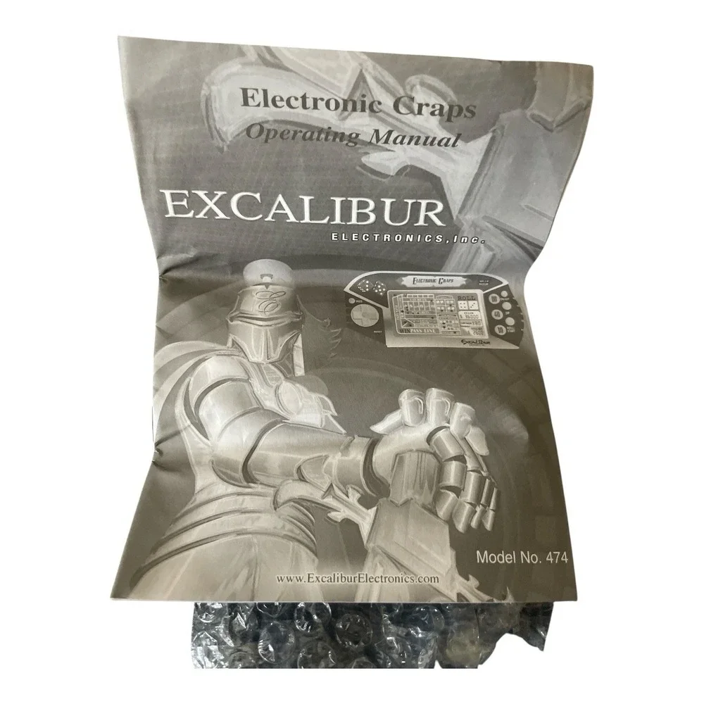 Excalibur Electronics Handheld Craps And Roulette Games Brand New Vintage
